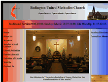 Tablet Screenshot of bedingtonumc.org